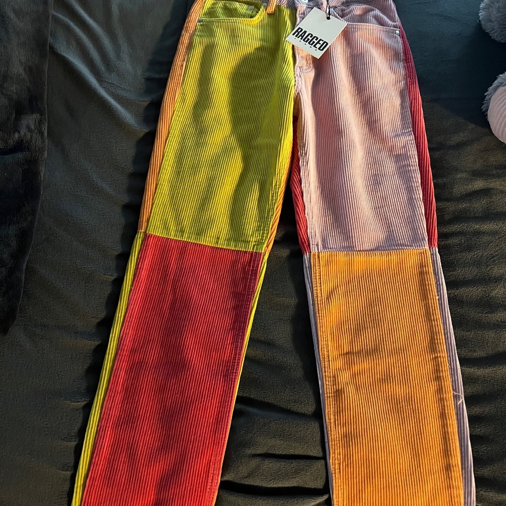 Colorful corduroy jeans!!